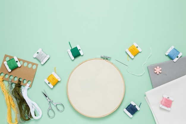 Kilka zestawów do haftu